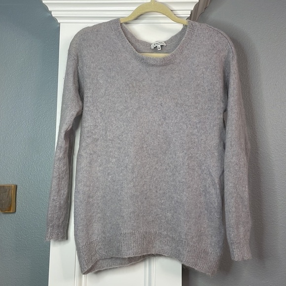 ARITZIA Babaton Mohair Alpaca Crewneck Sweater Gray Size XS - Picture 1 of 8